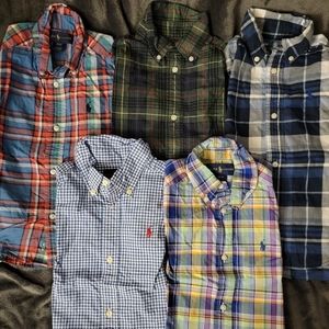 Toddler Boy Polo Ralph Lauren LS Oxford Shirt Lot - 3T